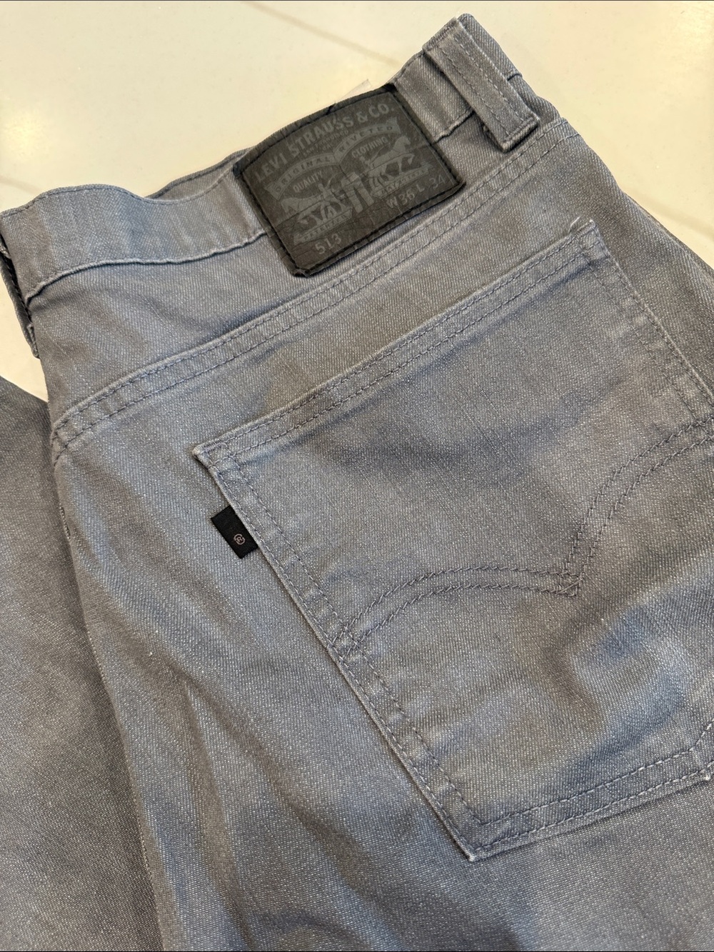 Levi's Gray 513 Jeans Men’s 36x34
